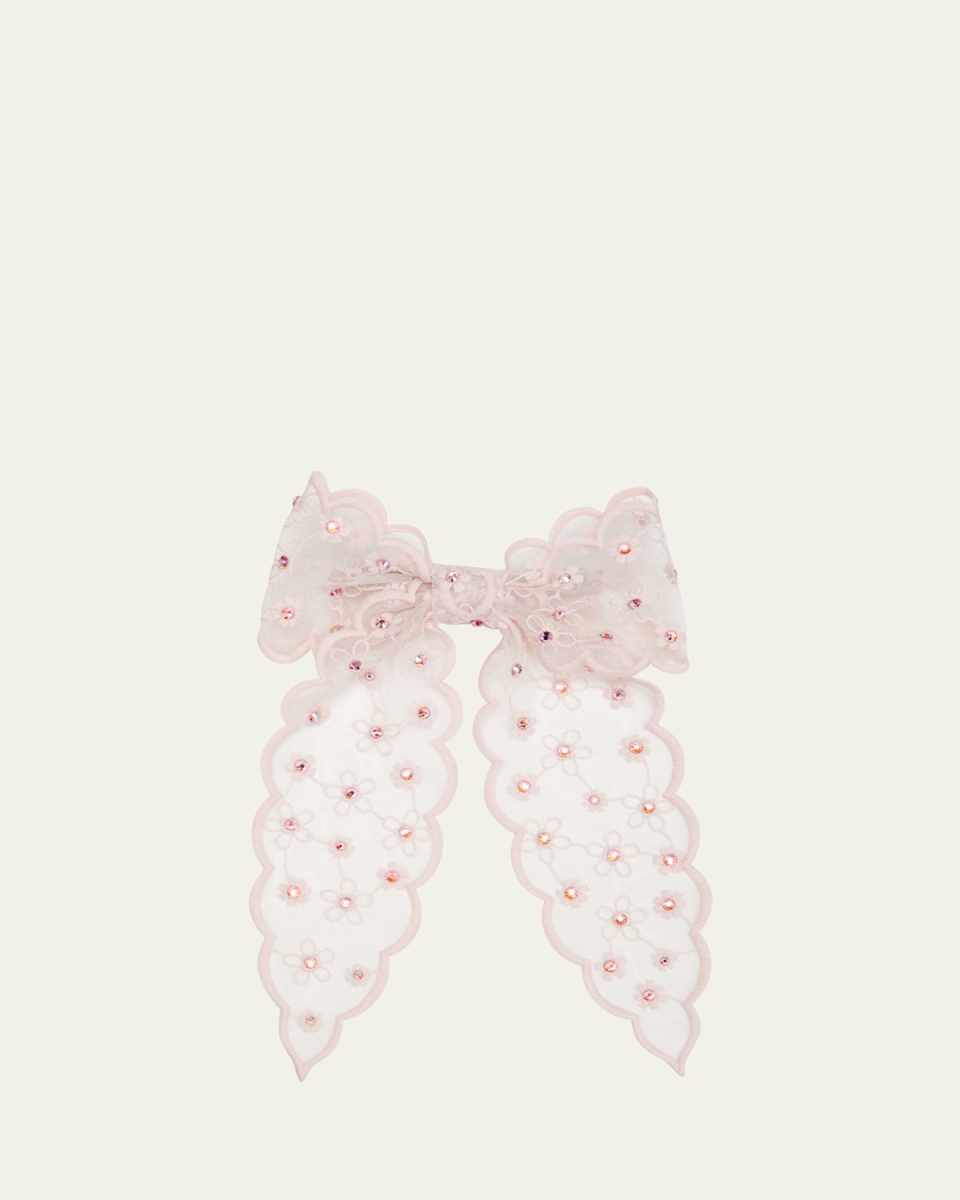 Floral Bow Barrette